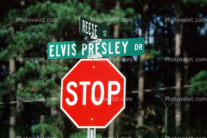 STOP, Elvis Presley street, landmark