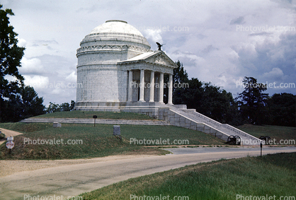 Illinois State Memorial, Monument, Temple, National Military Park, Vicksburg, Mississippi, 1940s