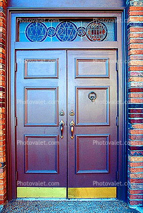 Door, Doorway, Entrance, Entryway, Wooden Door, Brass Kick Plates, 23 October 1993