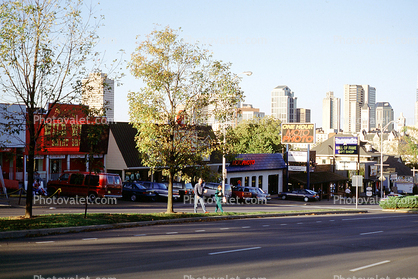 Nashville skyline, road, 23 October 1993