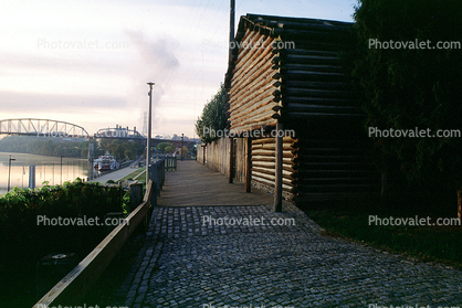 Fort Nashborough, Cumberland River, Log Cabin, Buildings, 24 October 1993
