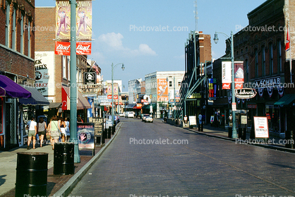 Beale Street, Cars, automobile, vehicles, shops, stores, street