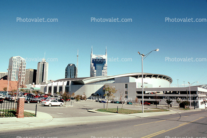 Nashville Cityscape, Stadium, sports arena, skyline, skyscrapers, buildings