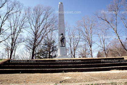 Memorial for Racist traitors Confederate Soldiers, terrorists, Fort Donelson celebration of treason