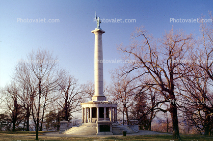 New York Peace Memorial, Civil War battlefield, overlooking Chattanooga, column, landmark, monument, Lookout Mountain