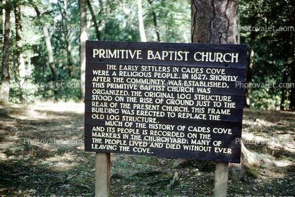 Primitive Baptist Church, Cades Cove