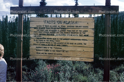 Facts on Alaska, Signage