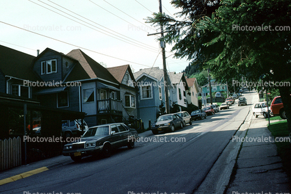 Cars, street, homes, houses, vehicles, automobiles, May 1991