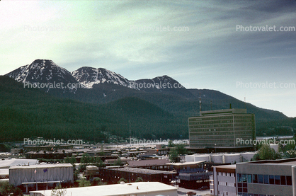 State Office Building, mountains, May 1991