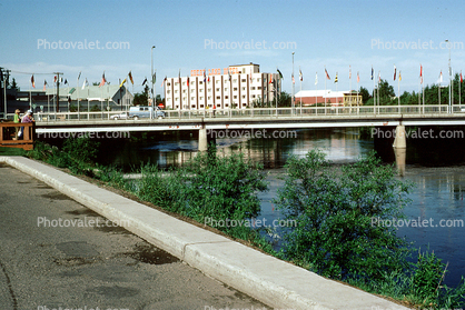 Great Land Hotel, river, bridge