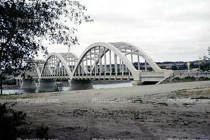 Arch Bridge, three arches, span, Alaska Highway
