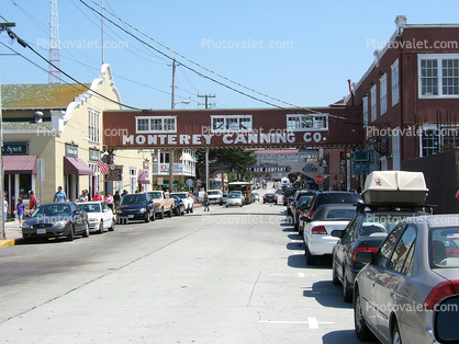 Cannery Row, Covered Bridge, cars, bus, automobile, vehicles