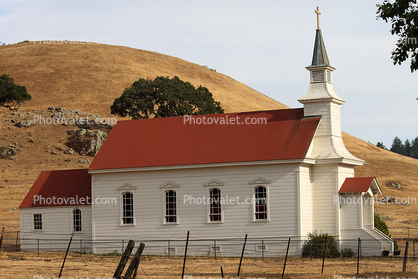 Steeple, Church, Nicasio, Marin County