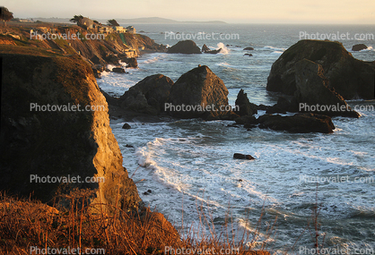Rugged Coast, Rocky Coastline, Shoreline, Bodega Bay, Sonoma County, Pacific Ocean