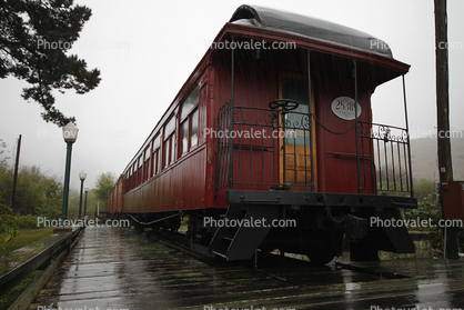 Passenger Railroad Car, Duncan Mills, Sonoma County