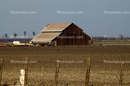 Wooden Barn, Fence, Field, Town of Tranquility