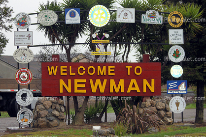 Welcome Sign, City of Newman, Stanislaus County