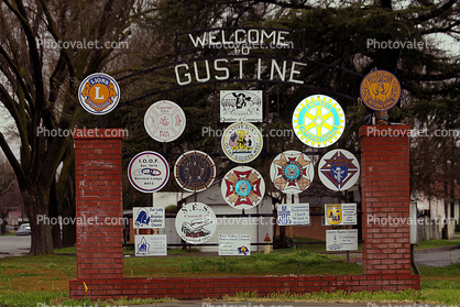 Welcome Sign, Gustine, Merced County