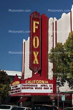 Fox Theatre, Salinas, Downtown, art deco, marquee