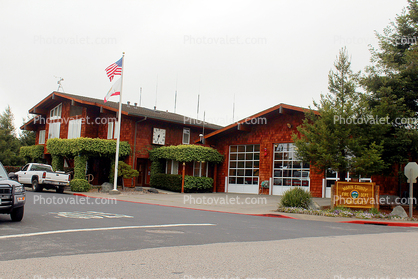 Fire Station, Point Reyes Station, Marin County, building