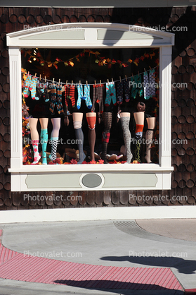 Store, Window Shopping, legs, Fort Bragg, Mendocino County