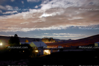 Nighttime at the ranch, Surreal Night Clouds, Valley