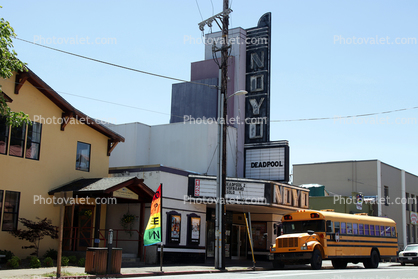 Inyo Movie Theater, building, art-deco