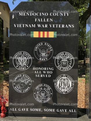 Mendocino County Fallen Vietnam War Veterans Memorial
