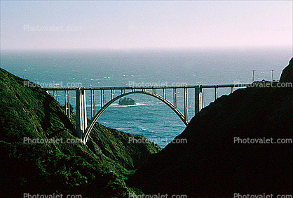 PCH, California, Pacific Coast Highway-1, Big Sur, Bixby Bridge, Concrete arch bridge