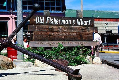 Signage at Old Fishermans Wharf, Monterey