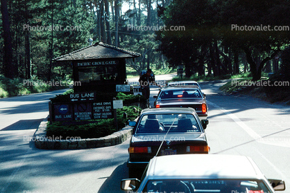 17 Mile Drive Toll Entrance, Cars, Pacific Grove Gate