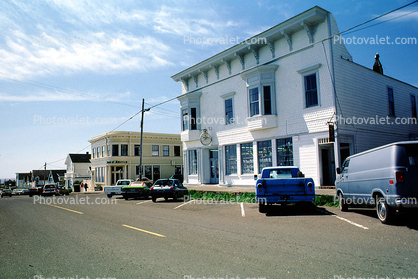 Buildings, Shops, town of Mendocino, 12 May 1986