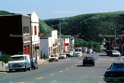 Tomales, Pacific Coast Highway-1, PCH, Marin County, 12 May 1986