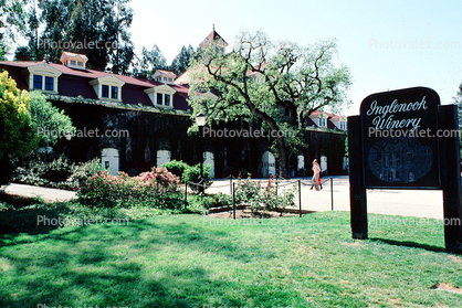 Inglenook Winery, mansion, landmark, 11 April 1987