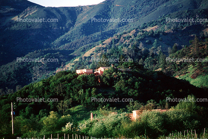Home, House, Hill, Mountains, Calistoga, Napa Valley, 11 April 1987