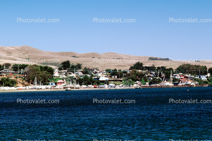 Harbor, Bodega Bay, Sonoma County, Coast, Summer, Summertime, Hills, Mountains