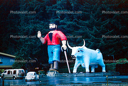Paul Bunyan and Babe the Blue Ox, Klamath, California, Humboldt County, Trees of Mystery, Pacific Coast Highway-1, PCH
