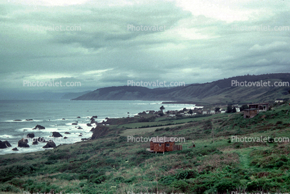 north of Fort Bragg, Mendocino County, Pacific Ocean, 1978, 1970s