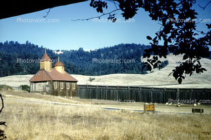 Fort Ross in the Summer, State Historical Monument, Sonoma County Coast, 1950s