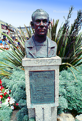 Bust of John Steinbeck, Cannery Row, Monterey