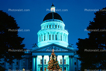 State Capitol, Twilight, Dusk, Dawn, dome