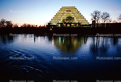 Ziggurat Pyramid, Sacramento River, Evening Sunset