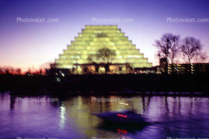 Ziggurat Pyramid building, Architect Edwin Kado, Sacramento River
