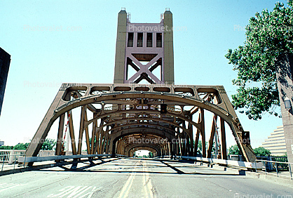 Tower Bridge, vertical lift bridge, Sacramento River, landmark