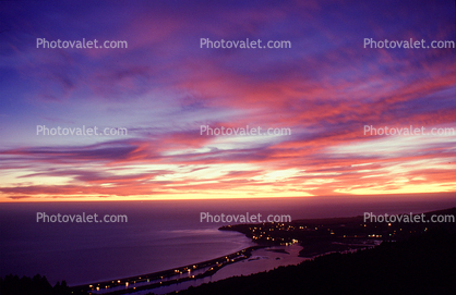 Sunset over Stinson Beach, Bolinas, Marin County