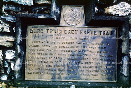 Mark Twain, Bret Harte Trail