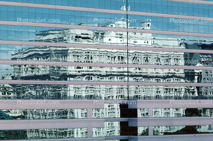 Building reflection in glass
