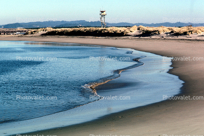 Beach, Sand, Watchtower, sand dunes, water, peaceful, bucolic, Umpqua, Observation Tower, Equanimity