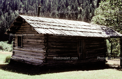 Log cabin, Whisky Creek Cabin Historic Site