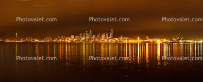 Seattle, Panorama, Twilight, Dusk, Dawn